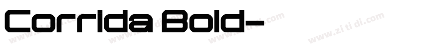 Corrida Bold字体转换